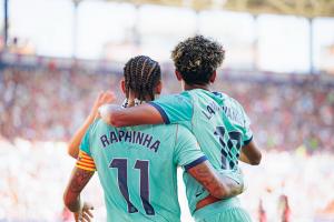 6连胜轰26球！巴萨4-2莱万特 亚马尔连续3轮梅开二度拉菲助攻双响